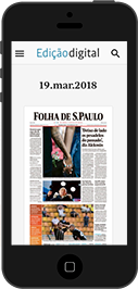 Smartphone com Jornal Digital