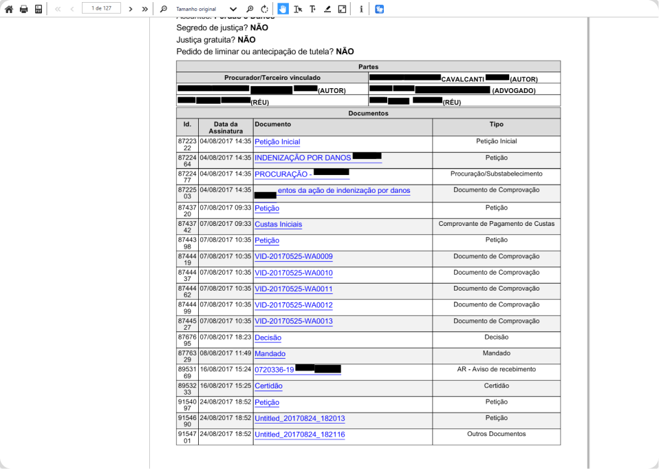 Interface do Sistema de Anonimização de Documentos Judiciais - MavenDoc
