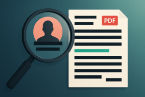 Anonimização de documentos em sindicâncias: fluxo seguro em PDF