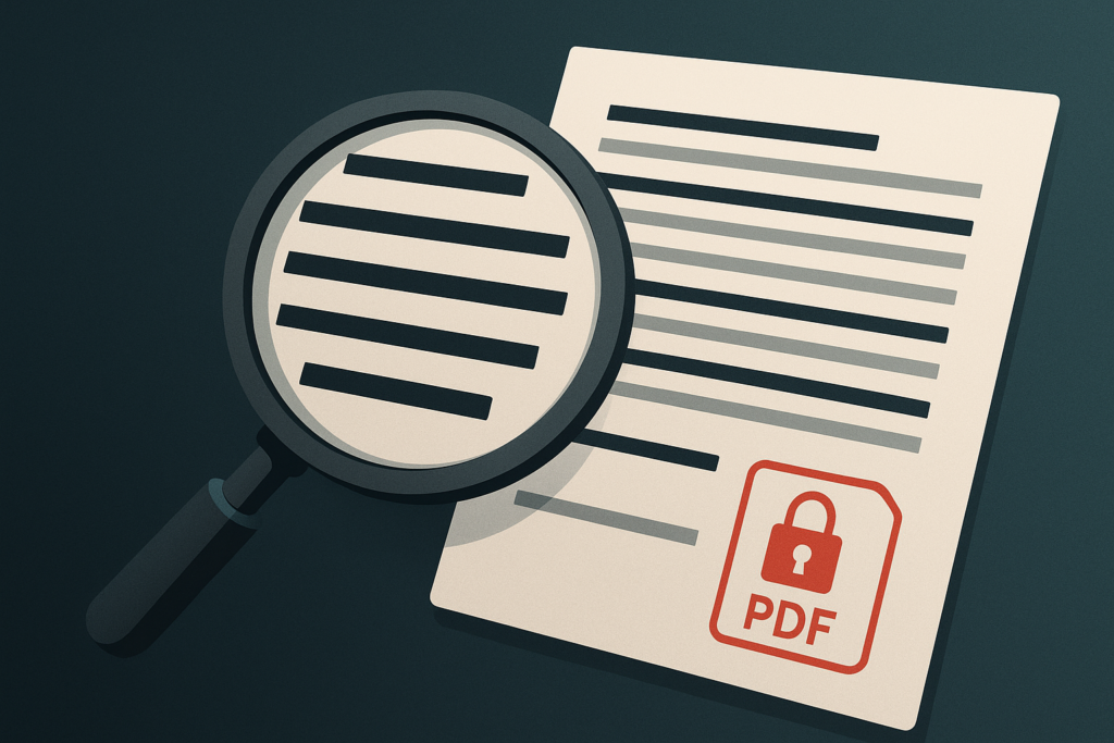 7 pontos que Controle interno revisa no tarjamento de PDF