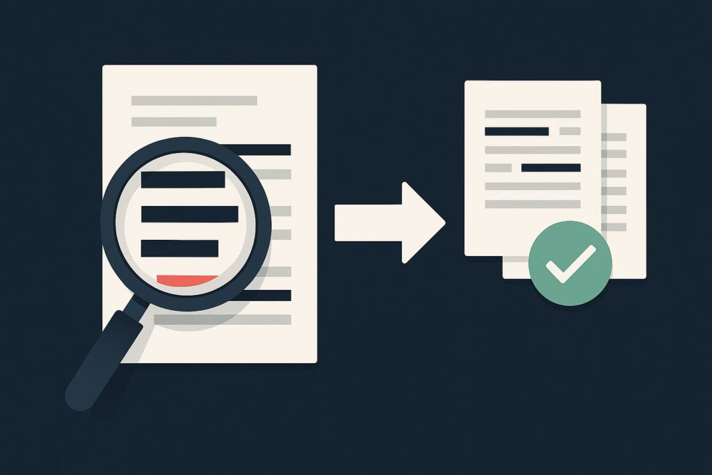 O que sai e o que fica em relatório de auditoria para tarjamento de PDF